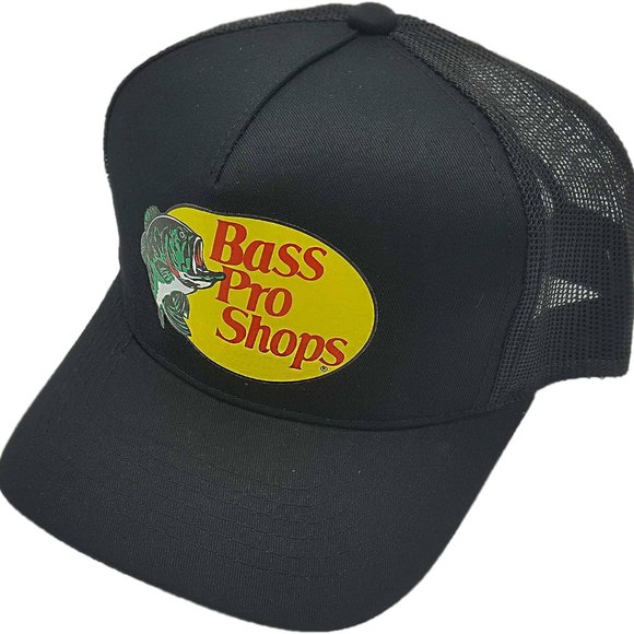Bass Pro Shops Accessories Black Bass Pro Shop Hat Adjustable Size Fits Most Poshmark